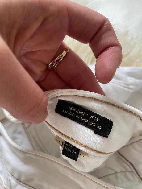 Massimo dutti biele nohavice, s