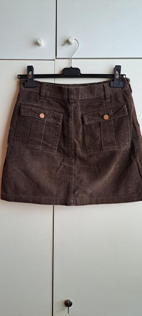 Menčestrová mini sukňa, s