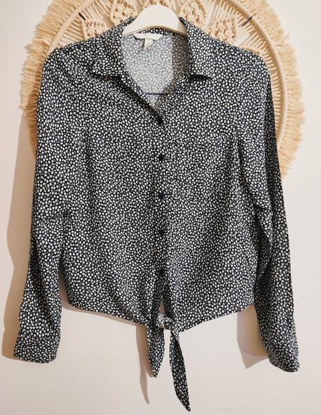 Kvietkovaná blúzka h&m, h&m,s