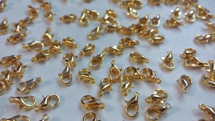 Karabinka 10 mm zlatá, 