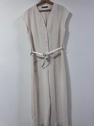 Zara krémových elegantný overal veľ xs, zara,xs