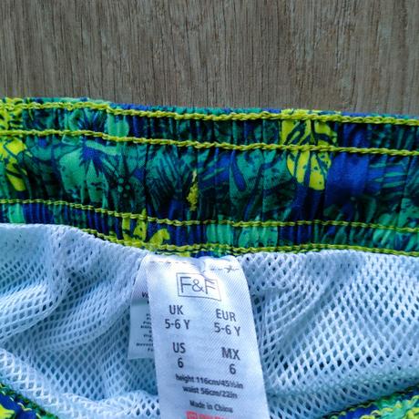 Chlapčenské plavky zn.f&f, 5-6 r., úplne nové, f&f,116