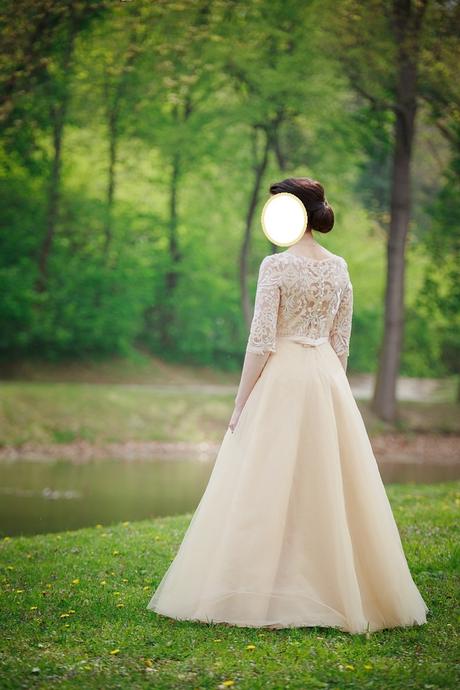 Spoločenské/ svadobné šaty, 38