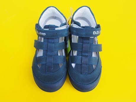 Detské kožené sandálky ddstep svieti podrážka, d.d.step,33 / 34 / 35