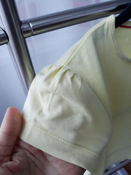 Tričko krátky rukáv žlté, lupilu,110