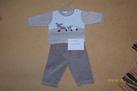 Velurová súprava 0-3m, kik,62