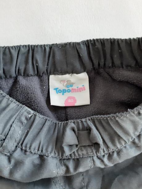 Zateplene nohavice, topomini,80