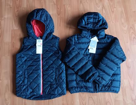 Nová prechodná bunda, vesta veľ. 122, 122