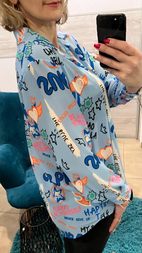 Dámska vzorovaná blúzka (uni), l / m / s