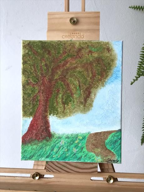 Ručná práca olej strom života,