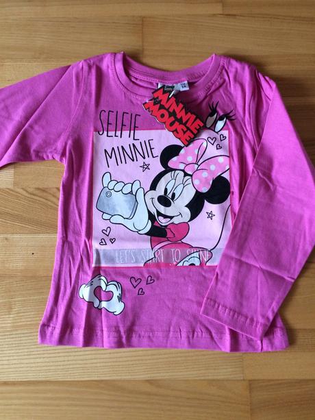 Dievčenské tričko minnie mouse - fialové., disney,110 / 122 / 134