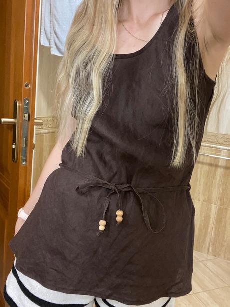 Zara top z ramie, zara,l