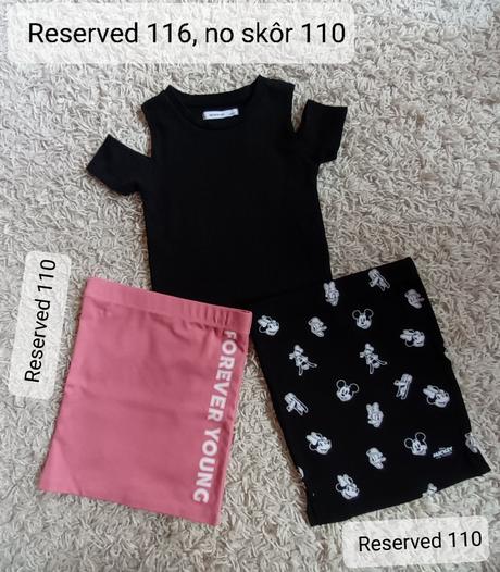 Tričko s otvormi na ramenách a sukničky, reserved,110