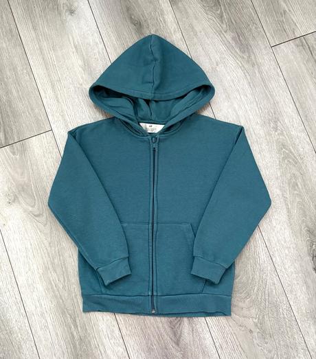 Tyrkysová mikina veľ. 122/128, h&m,128