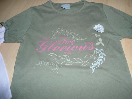 Zeleno - ruzove tricko, 128