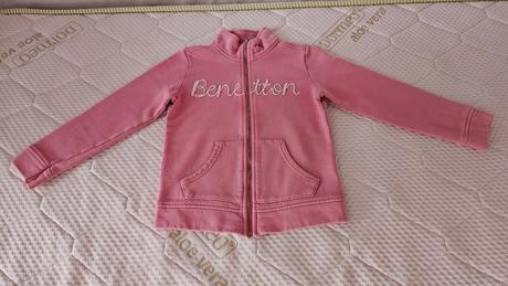 Ružová mikina benetton veľ 122, benetton,122