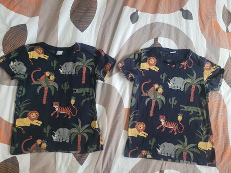 Tričká dvojičky motív zvieratá, lindex,122