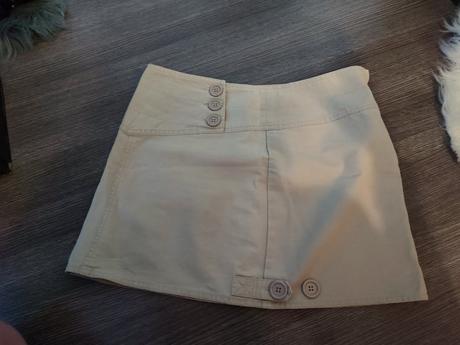 Krémová sukňa veľ. 36, h&m,36