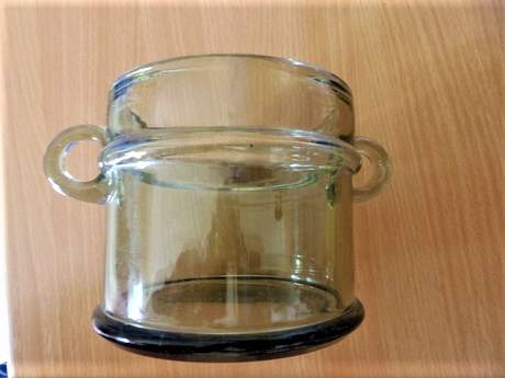 Miska z hrubého skla,