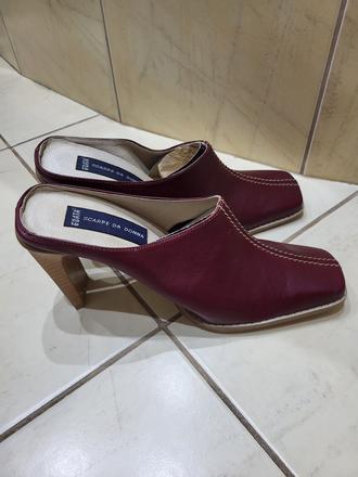 Kožené trendy mules, 38