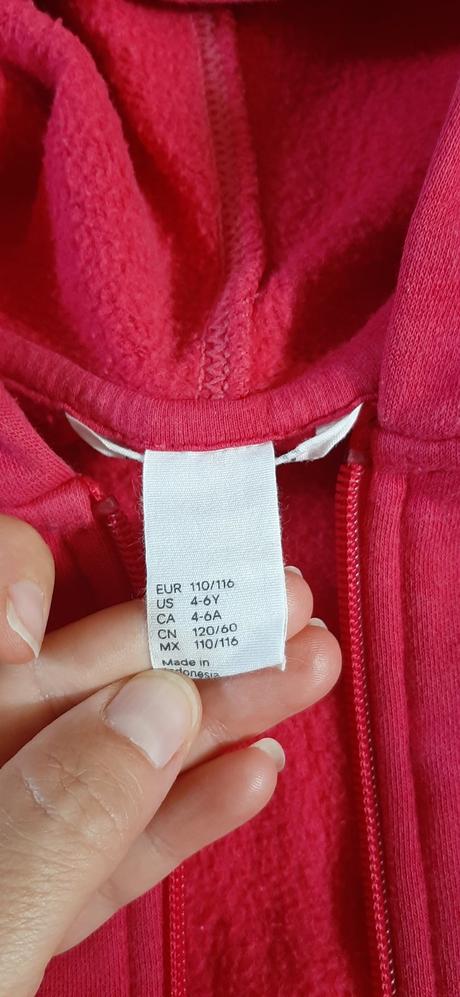 Mikina hrubsia, h&m,110
