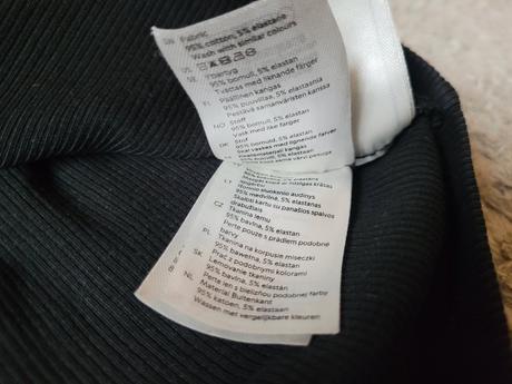 Tričko čierne vrubkovane, lindex,128