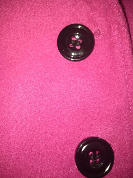 Vlnený cyklaménový kabát, f&f,34