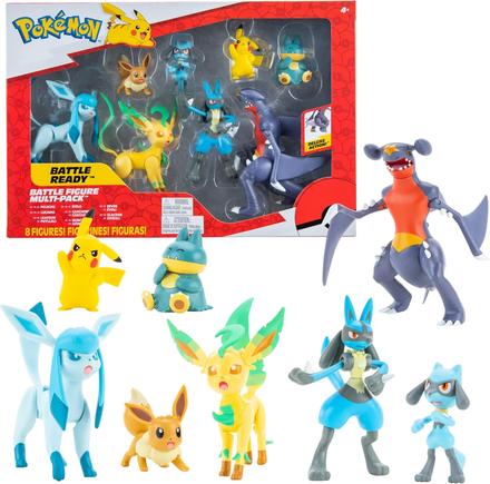 Figúrky pokémon battle ready - sada 8 ks figúrok,
