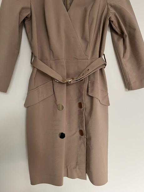 Mohito elegantné formálne midi šaty s opaskom jarn, mohito,s