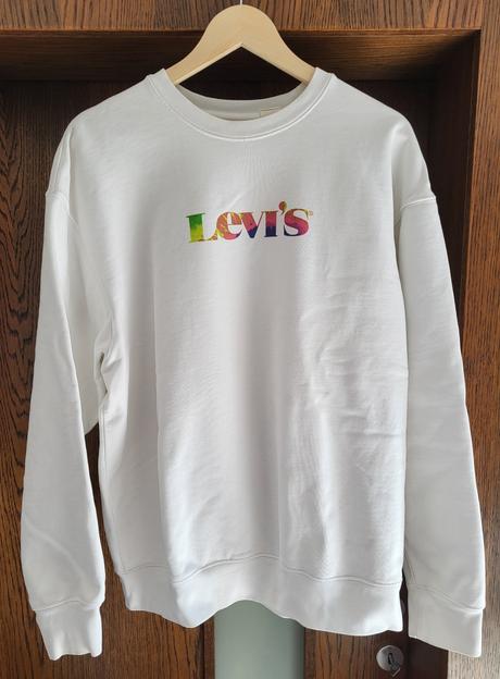 Biela mikina, levis,l