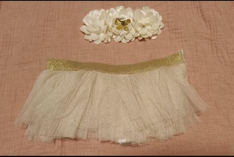 Čelenka a suknička pre bábätko na fotenie, sinsay