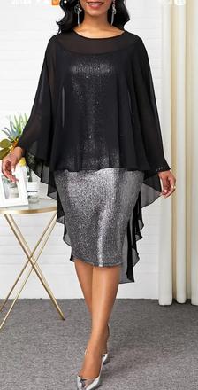 Šaty + pelerinka xxl, xxl