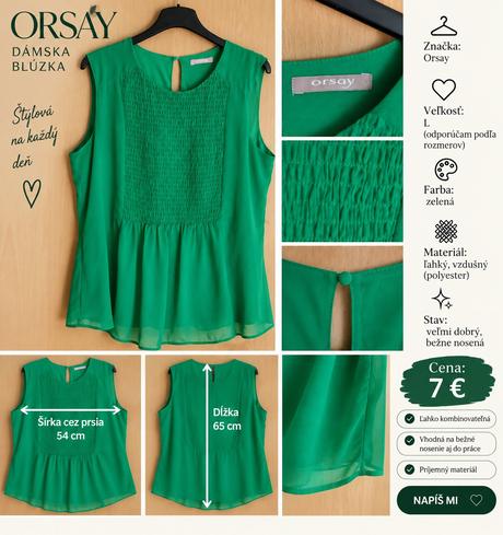 Blúzka, orsay,l