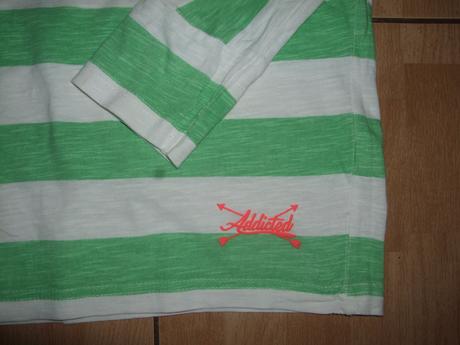 Pruhované tričko s raglán. rukávmi manguun teens, 164