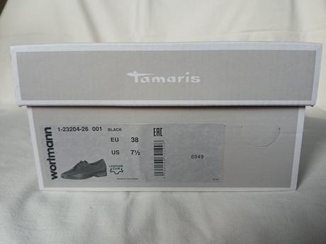 Elegantné kožené poltopánky, tamaris,38