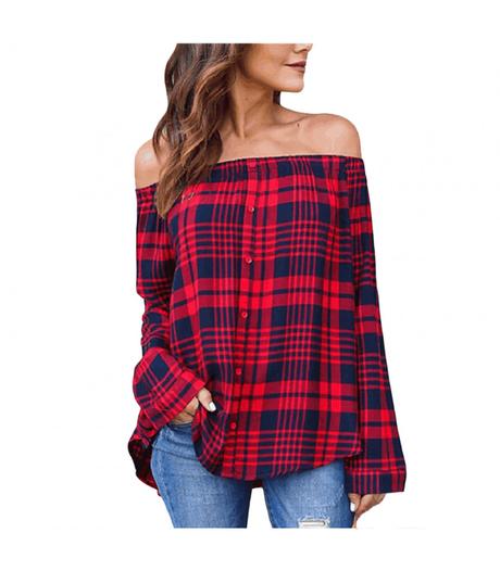Flanelova bluzka plaid, l / m / xl