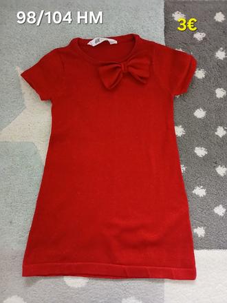 Vianocne saty 98/104, h&m,104