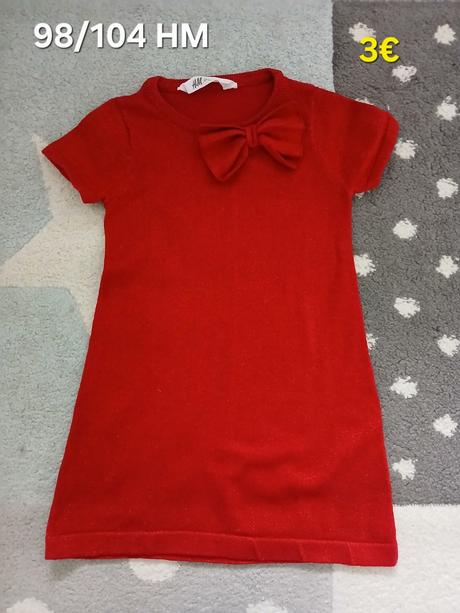 Vianocne saty 98/104, h&m,104