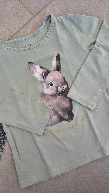 Tričká s dlhým rukávom, h&m,104