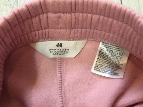 Dievčenske teplaky 8-9 rokov, h&m,134