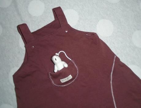 Šaty s mackom na 12 mesiacov, prénatal,80
