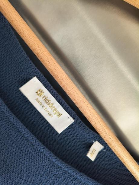 Rich&royal luxusný navy tmavo modrý voľný sveter, l