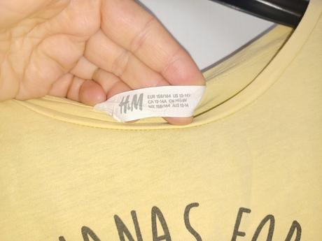 Tričko s bananom, h&m,158
