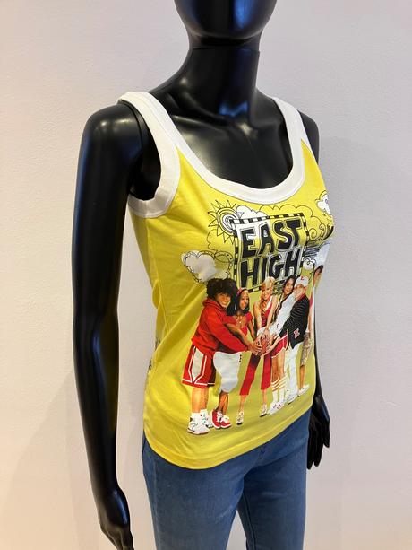 Žlté tričko high school musical (xs), disney,xs