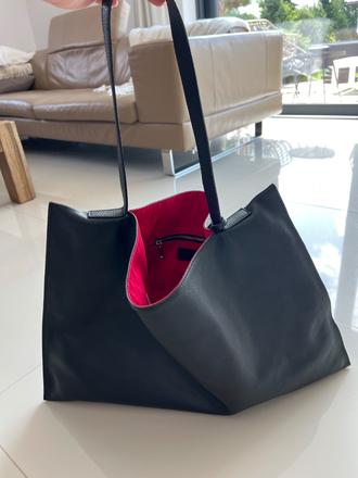 Veľká kožená kabelka,