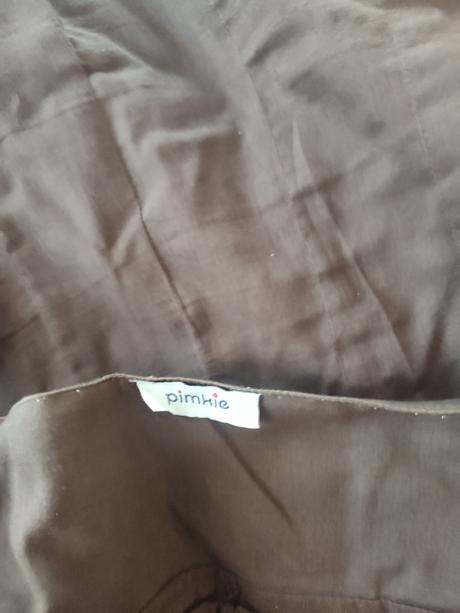 Hnedé šaty na ramienka, pimkie,l