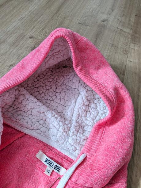 Neónovo ružová mikina, xs