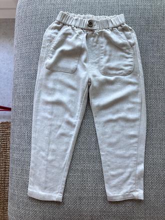 Ľanové nohavice, zara,110