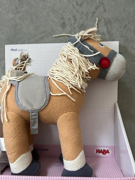 Haba plyšový konik leopold,