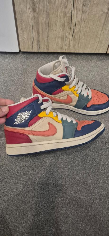 Nike jordan 1 mid color, air jordan,35